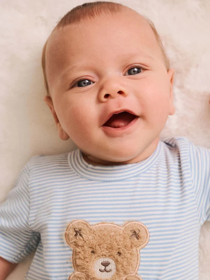 Huxbaby - Peekaboo Hux Stripe Bodysuit