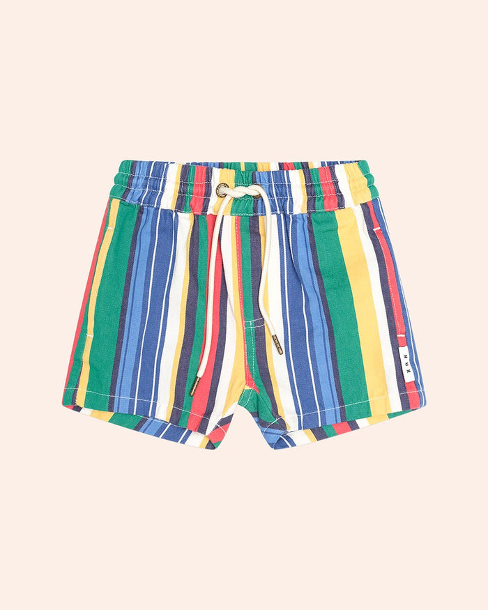 Huxbaby - Variegated Stripe Drawcord Short - Multi
