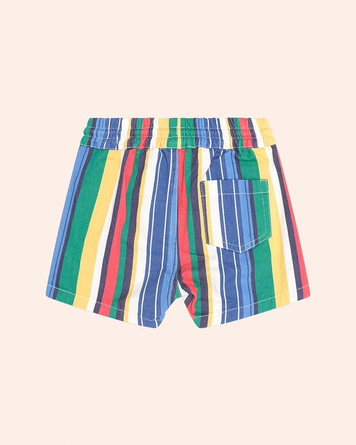 Huxbaby - Variegated Stripe Drawcord Short - Multi