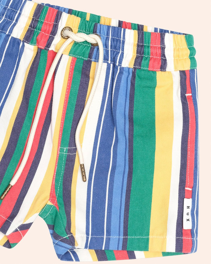 Huxbaby - Variegated Stripe Drawcord Short - Multi