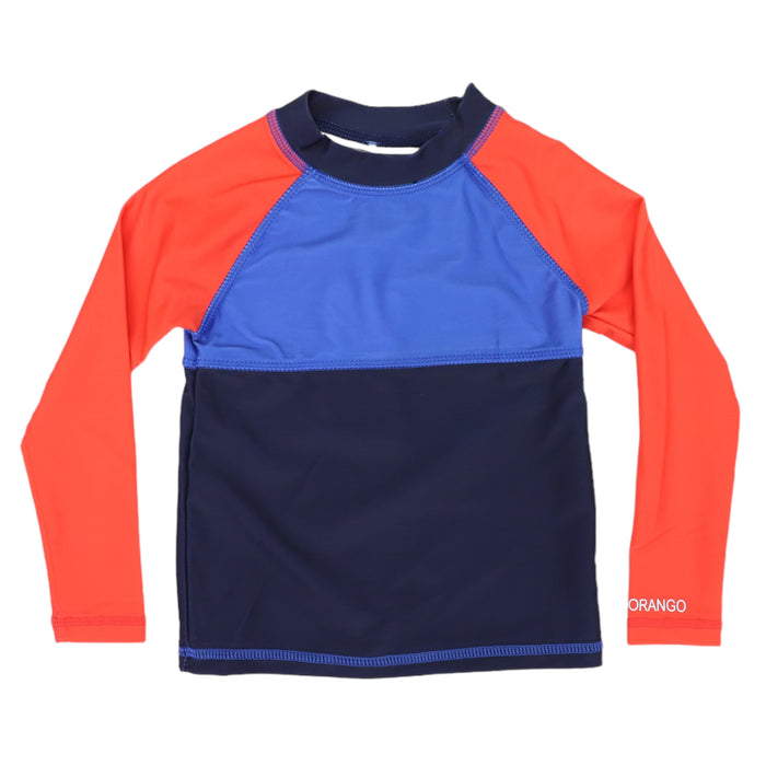 Korango - Contrast Long Sleeve Rashie - Red/Navy