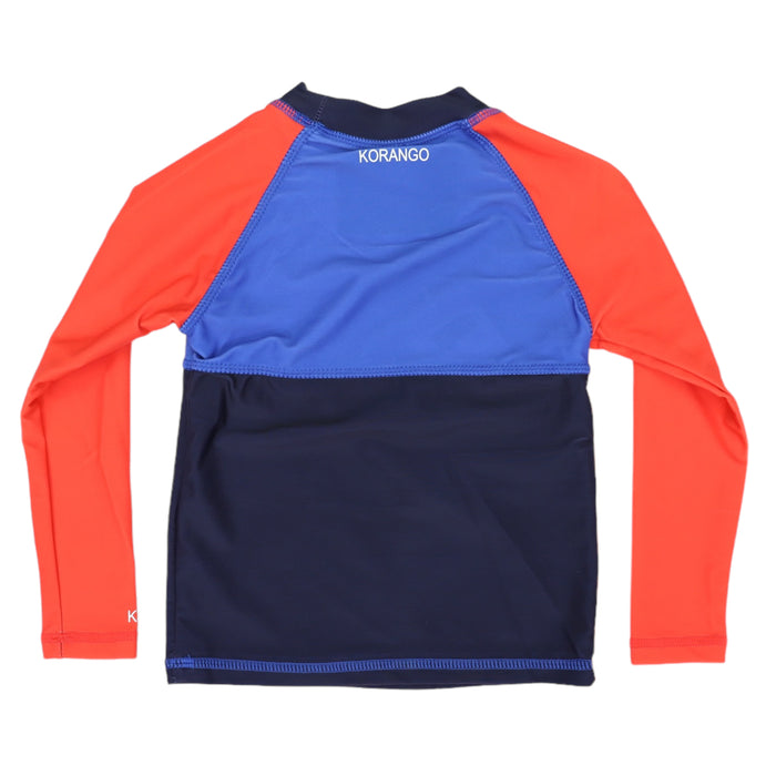 Korango - Contrast Long Sleeve Rashie - Red/Navy