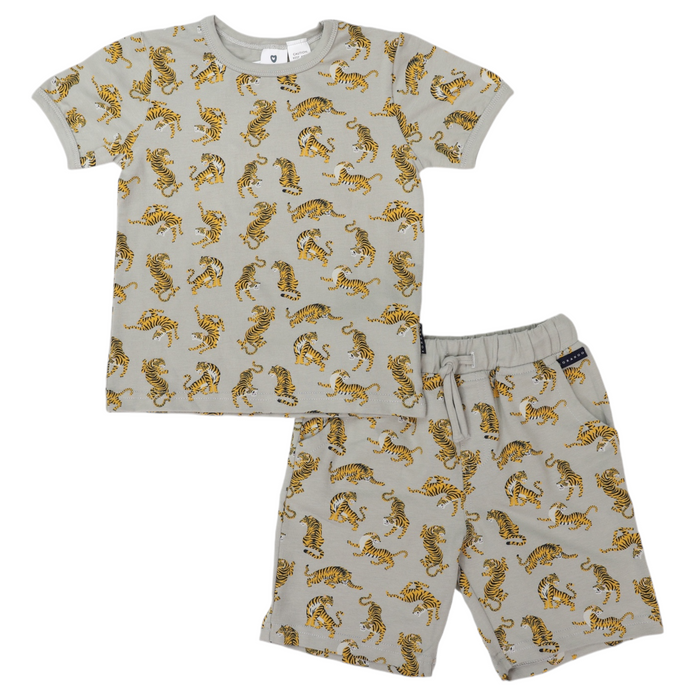 Korango - Cotton PJ’s Tiger Print - Green