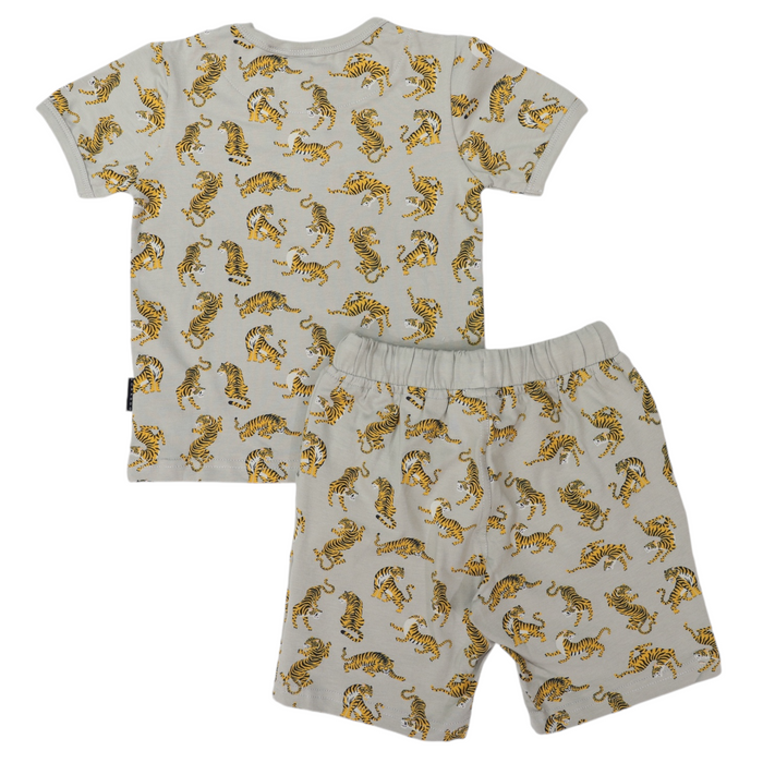 Korango - Cotton PJ’s Tiger Print - Green