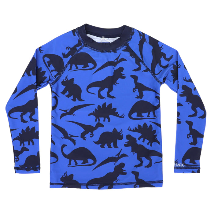 Korango - Dinosaur Long Sleeve Rashie - Blue/Navy