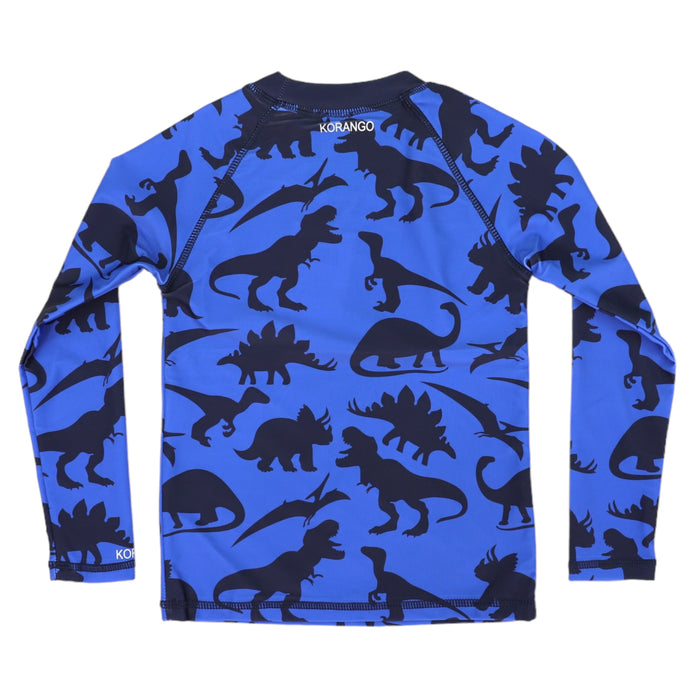 Korango - Dinosaur Long Sleeve Rashie - Blue/Navy