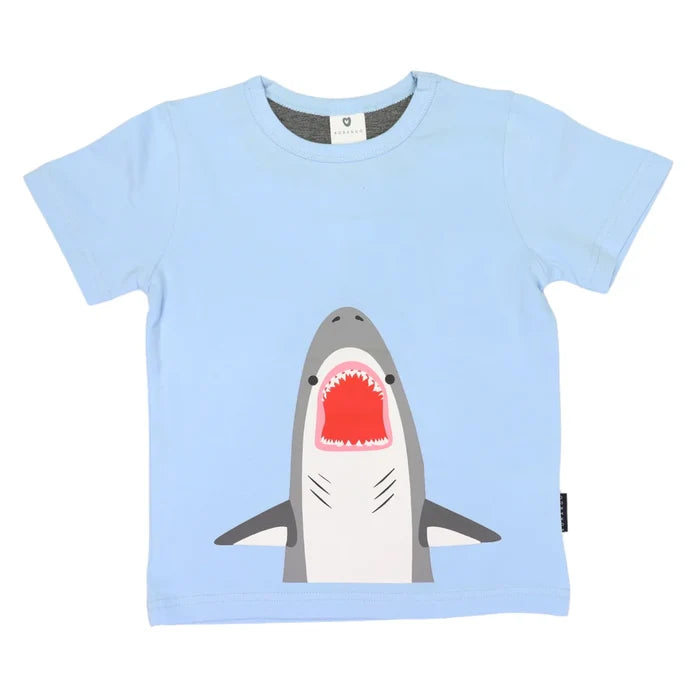 Korango - Shark Print Tee - Blue