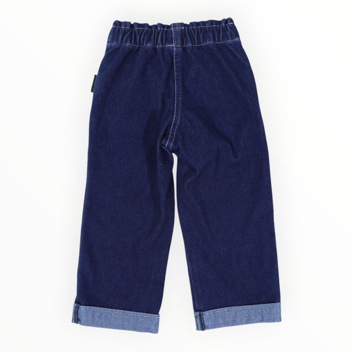 Korango - Soft Straight Legged Denim Pants - Dark