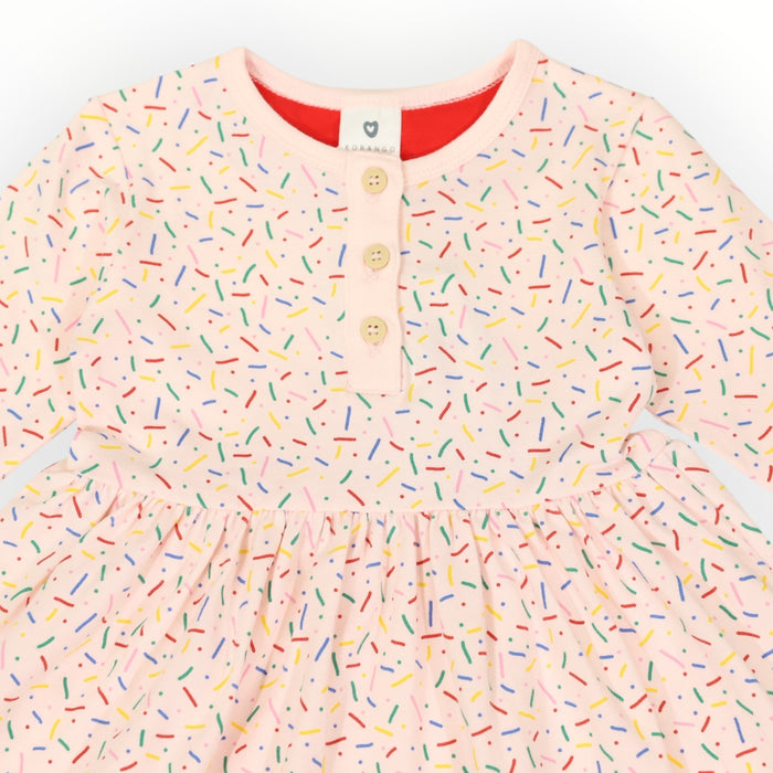 Korango - Sprinkles Cotton Dress Pink