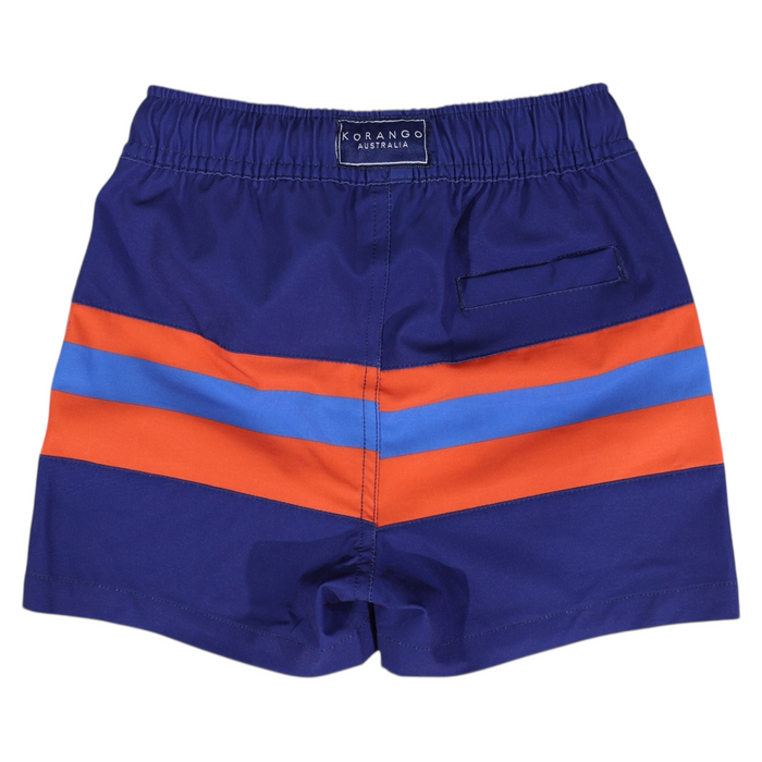Korango - Stretch Navy Contrast Quick Dry Boardies