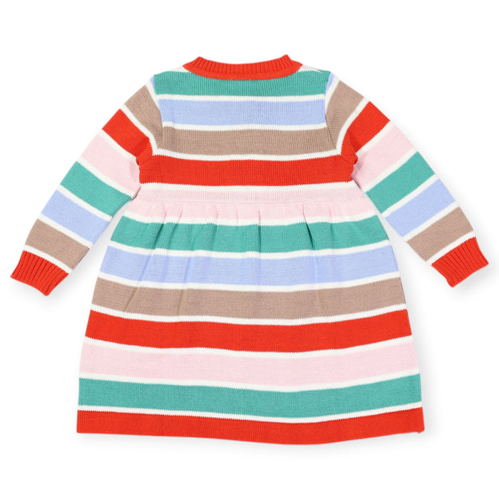 Korango - Striped Knit Dress - Brown