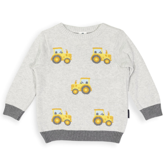 Korango - Tractor Sweater - Grey Marle