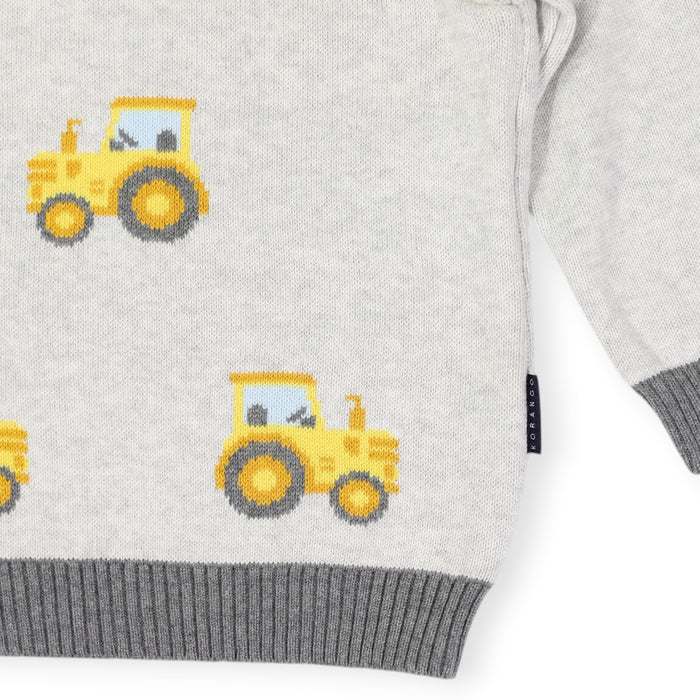 Korango - Tractor Sweater - Grey Marle