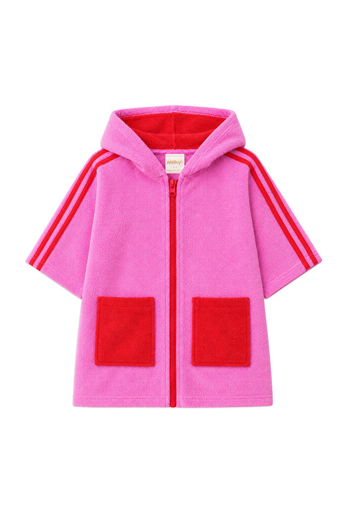 Milky - Starburst Terry Towelling Cover Up - Pink