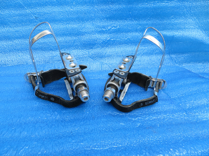 MKS Custom Nuevo NJS Pedals , MKS NJS L-size Steel Clips and MKS Fit-alfa NJS Toe Straps (26070805)