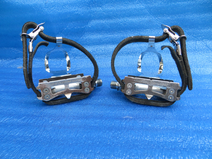 MKS Custom Nuevo NJS Pedals , MKS NJS M-size Steel Clips and MKS Fit-alfa NJS Toe Straps (26071516)