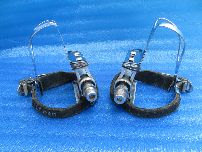 MKS Custom Nuevo NJS Pedals , MKS NJS M-size Steel Clips and MKS Fit-alfa NJS Toe Straps (26071516)