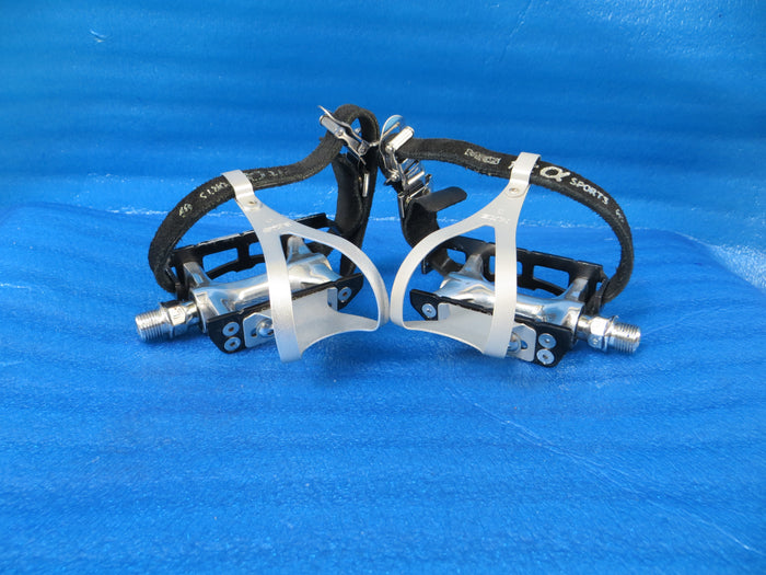MKS Custom Nuevo WIDE NJS Pedals , MKS NJS S-size AA Clips and MKS Fit-alfa NJS Toe Straps (26060821)