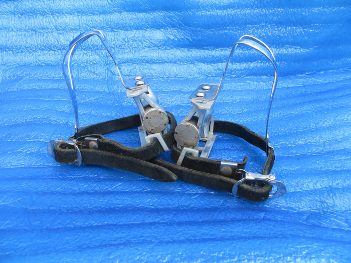 MKS Royal Nuevo NJS Pedals , MKS NJS M-size Steel Clips and MKS Fit-α Sports NJS Toe Straps (26022403)