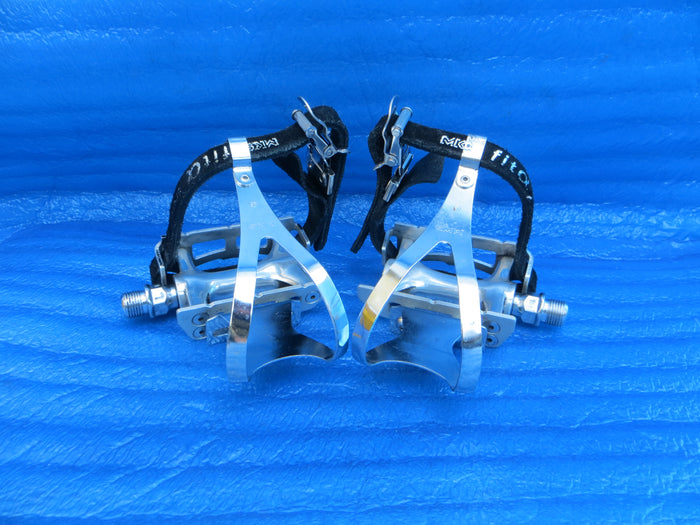 MKS Royal Nuevo NJS Pedals , MKS Steel M-size NJS Clips and MKS Fit-α Sports NJS Toe Straps (26022319