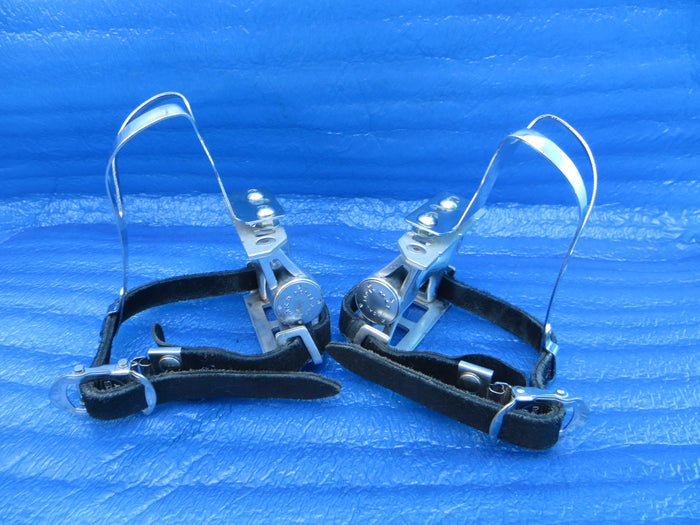 MKS Royal Nuevo NJS Pedals , MKS Steel M-size NJS Clips and MKS Fit-α Sports NJS Toe Straps (26022319