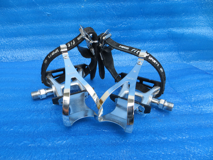 MKS RX-1 NJS Pedals , MKS Steel L-size NJS Clips and MKS Fit-α Sports NJS Toe Straps (26070804)