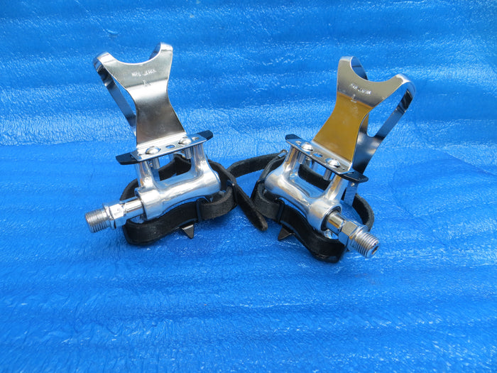 MKS RX-1 NJS Pedals , MKS Steel L-size NJS Clips and MKS Fit-α Sports NJS Toe Straps (26070804)