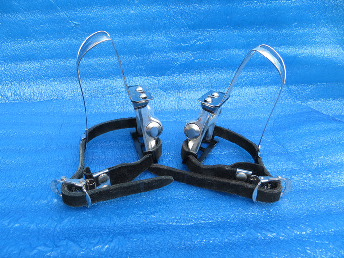 MKS RX-1 NJS Pedals , MKS Steel L-size NJS Clips and MKS Fit-α Sports NJS Toe Straps (26070804)