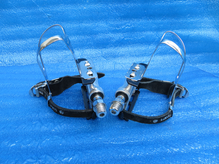 MKS RX-1 NJS Pedals , MKS Steel L-size NJS Clips and MKS Fit-α Sports NJS Toe Straps (26070804)