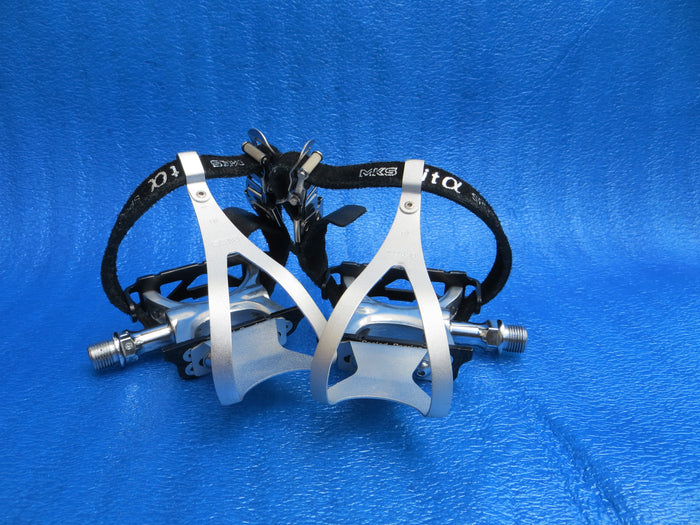 MKS Supreme NJS Pedals , MKS AA M-size NJS Clips and MKS Fit-α Sports NJS Toe Straps (26081001)