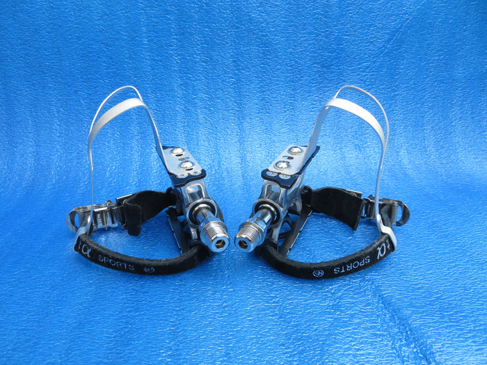 MKS Supreme NJS Pedals , MKS AA M-size NJS Clips and MKS Fit-α Sports NJS Toe Straps (26081001)