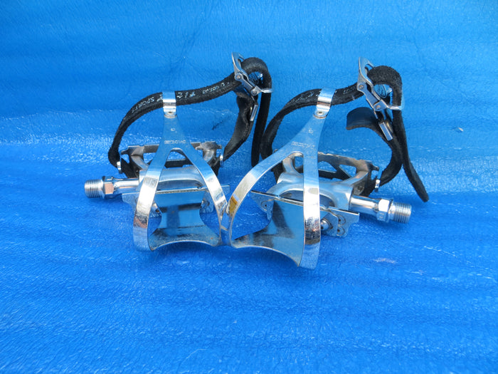 MKS Supreme NJS Pedals , MKS Steel L-size NJS Clips and MKS Fit-α Sports NJS Toe Straps (26070902)