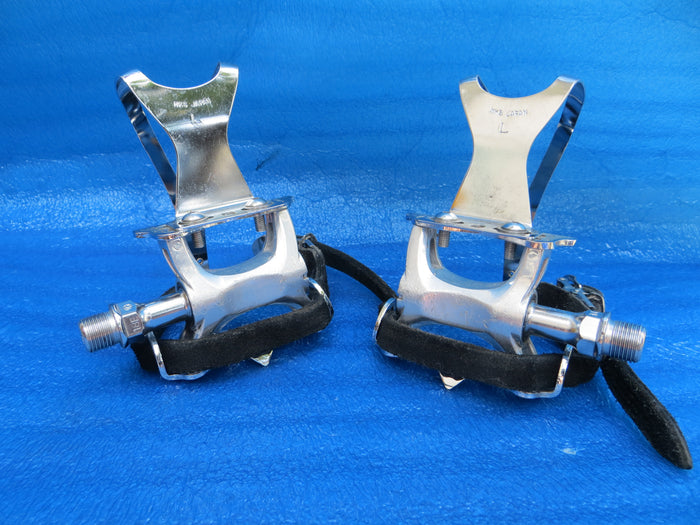 MKS Supreme NJS Pedals , MKS Steel L-size NJS Clips and MKS Fit-α Sports NJS Toe Straps (26070902)