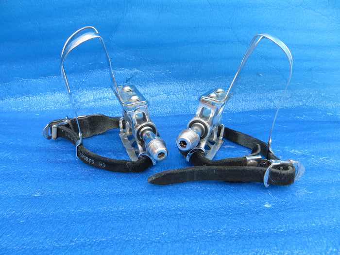 MKS Supreme NJS Pedals , MKS Steel L-size NJS Clips and MKS Fit-α Sports NJS Toe Straps (26070902)