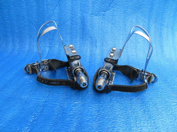 MKS Supreme NJS Pedals , MKS Steel M-size NJS Clips and MKS Fit-α Sports NJS Toe Straps (26081718)