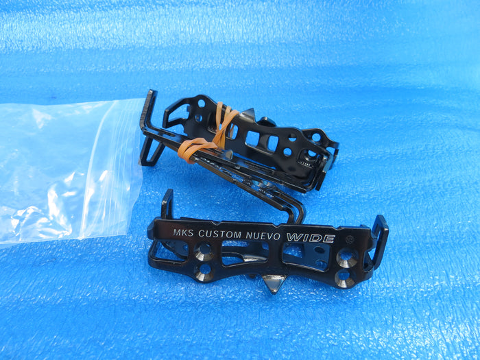 Never Used MKS Custom Nuevo WIDE Pedal Cage Plate R/L PAIR (26060516)