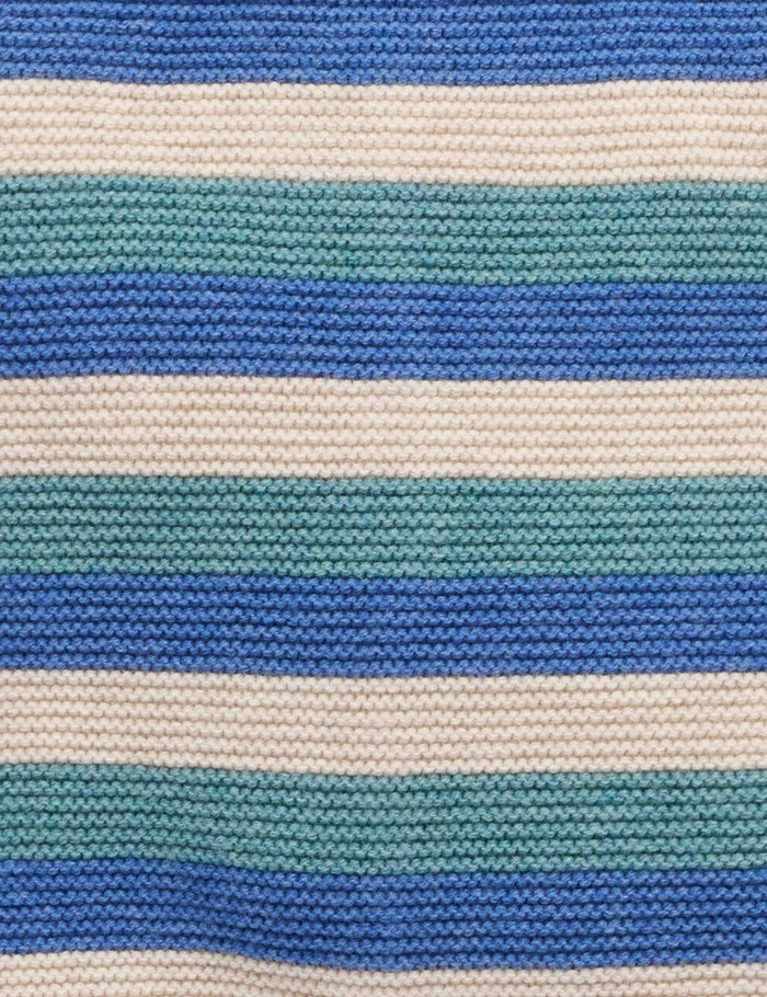 Purebaby - Knitted Leggings - Duck Egg Stripe