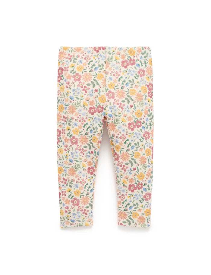 Purebaby - Thick Leggings With Pockets - Wild Flower