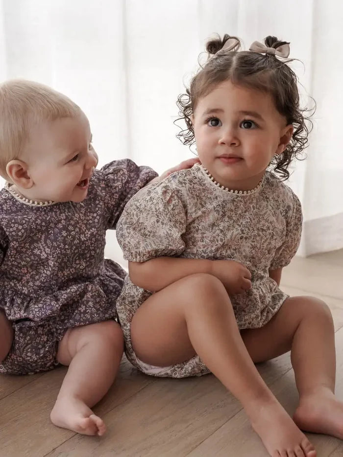 Rai & Co - Eliza Floral Romper - Cream