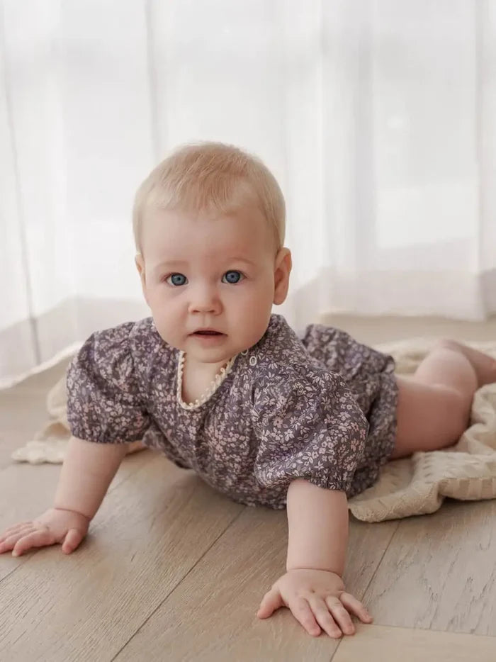 Rai & Co - Eliza Floral Romper - Indigo