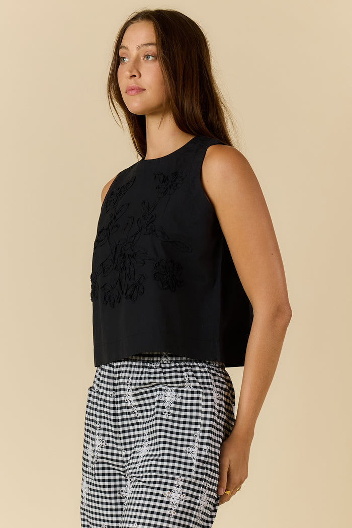 Ruby Yaya - Cornelli Top - Black