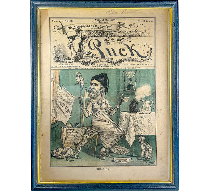 "Shocking!" Pub by Puck Magazine 1880