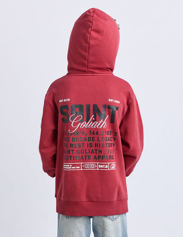 St Goliath - Upside Hoodie - Red