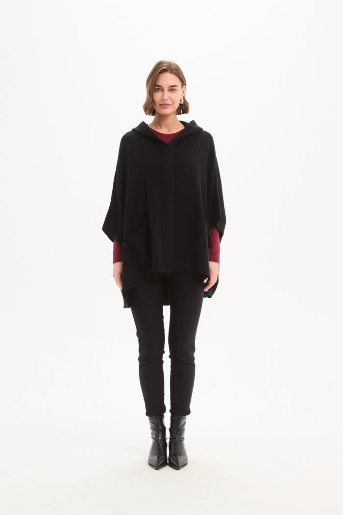 Tirelli - Magnetic Closure Cardigan - Black